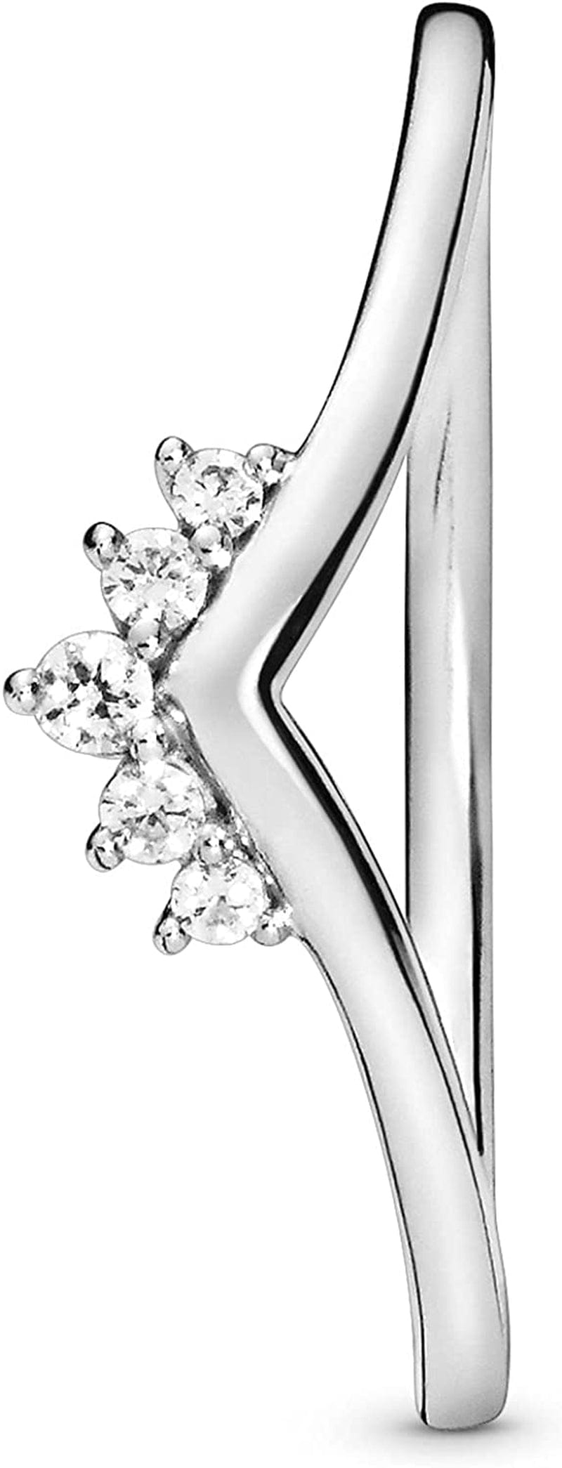 Pandora Jewelry Tiara Wishbone Cubic Zirconia Ring in Sterling Silver