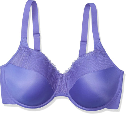 Passion for Comfort Underwire Bra with Full-Coverage, Light Lift Back Smoothing Shapewear Bra for Everyday Wear Plummed Out / 42C