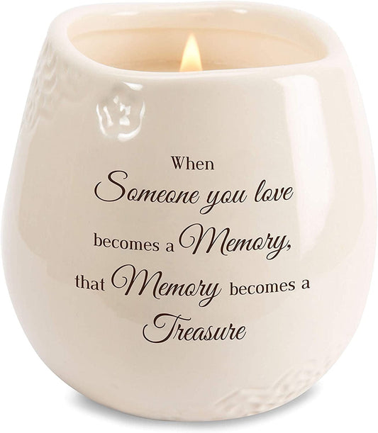 Pavilion - When Someone You Love Becomes a Memory That Memory Becomes a Treasure 8 Oz Soy Filled Ceramic Vessel Candle