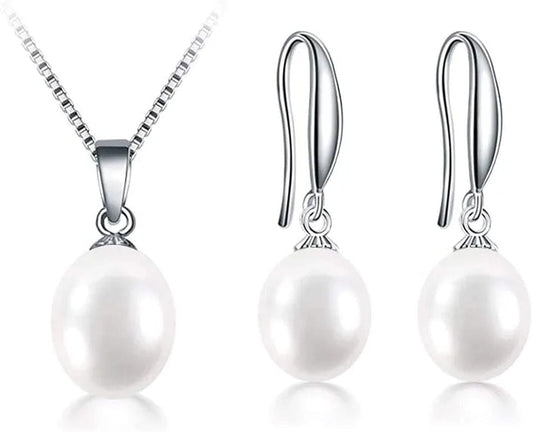 Pearl Jewelry Set White
