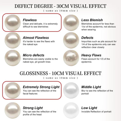 Pearls Necklace Sets for Women AAAA+ Freshwater Cultured round Pearl Necklace and Earring Sets 925 Sterling Silver Cubic Zirconia Jewelry Sets for Women Birthday Wife Sister Friend (9-10Mm)