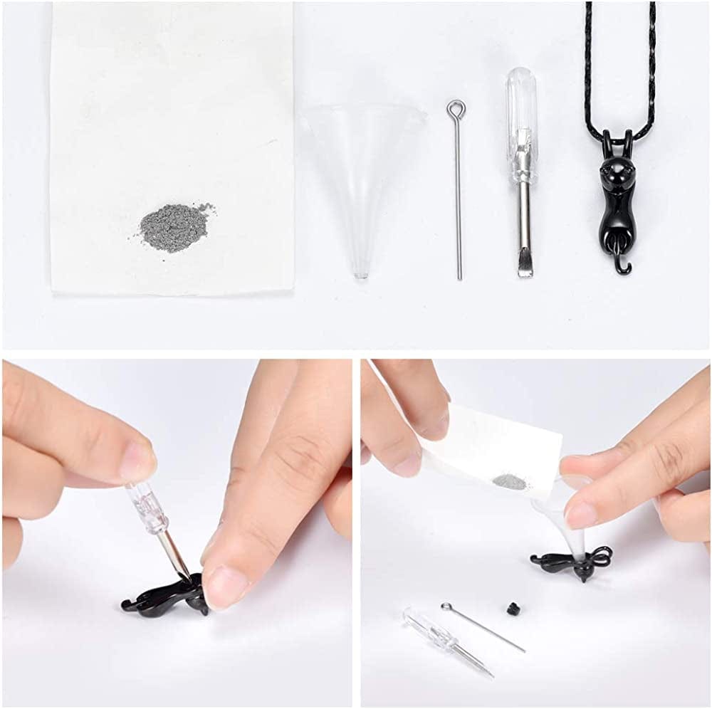 Pet Cremation Jewelry for Ashes Memorial Ash Jewelry Keepsake Cat Urn Pendants for Animal Ashes Necklace
