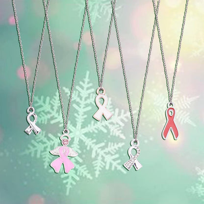 PH Pandahall Ribbon Pendants, 60 Pcs 10 Styles Colorful Alloy Ribbon Pendants Enamel Awareness Dangle Charms Beads for Earring Bracelet Necklace Jewelry Making