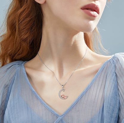 Pig Necklace S925 Sterling Silver Origami Pig Necklace for Women