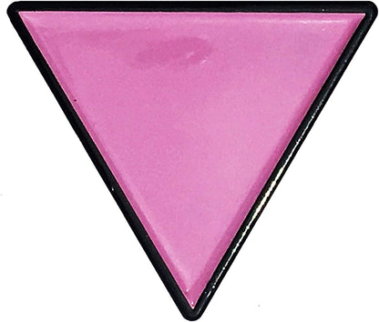 Pink Triangle - Gay and Lesbian LGBT Support Pride Symbol Enamel Pin - Lapel or Fabric Pin