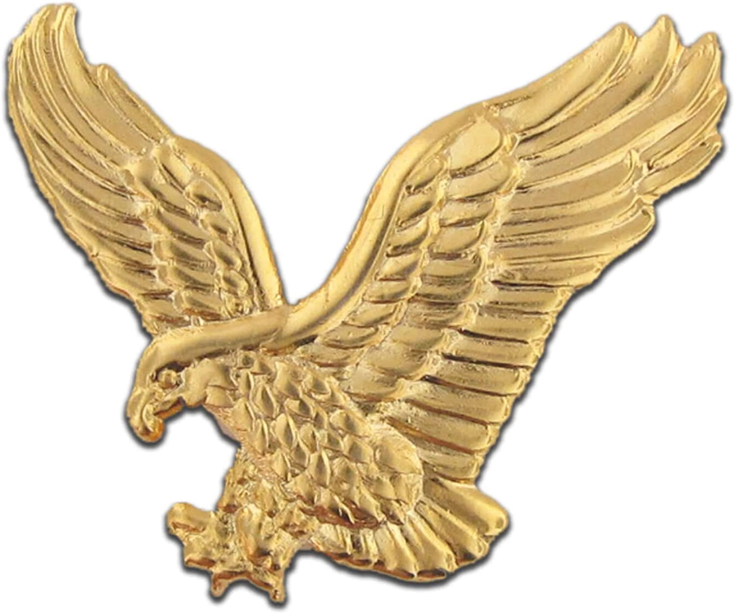 Pinmart American Patriotic Eagle Enamel Lapel Pin Gold Eagle / 1 Piece