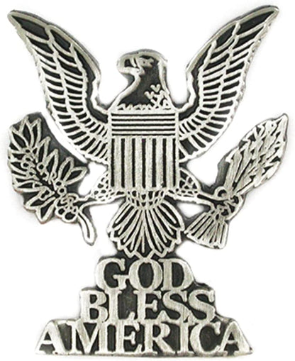 Pinmart American Patriotic Eagle Enamel Lapel Pin God Bless America / 25 Pack