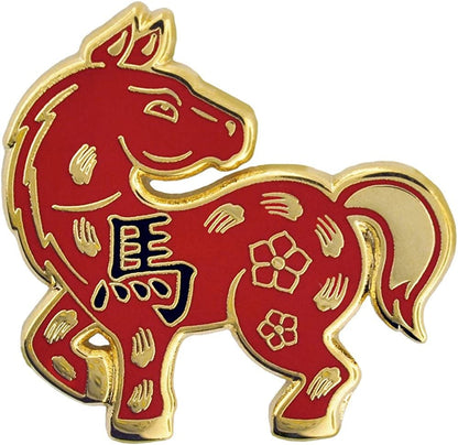 Pinmart Chinesezodiac Enamel Lapel Pin Horse / 25 Pack