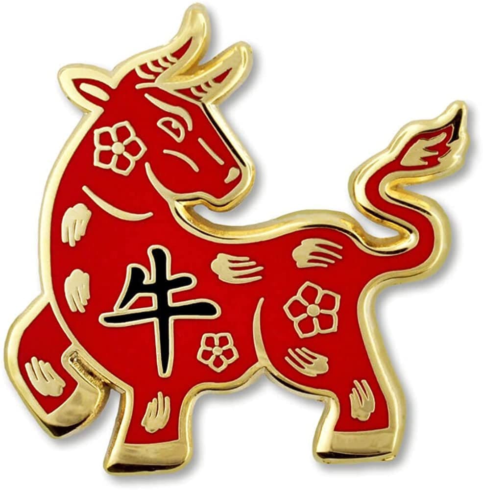 Pinmart Chinesezodiac Enamel Lapel Pin Ox / 25 Pack