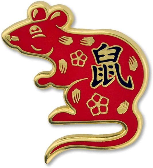 Pinmart Chinesezodiac Enamel Lapel Pin Rat / 1 Piece