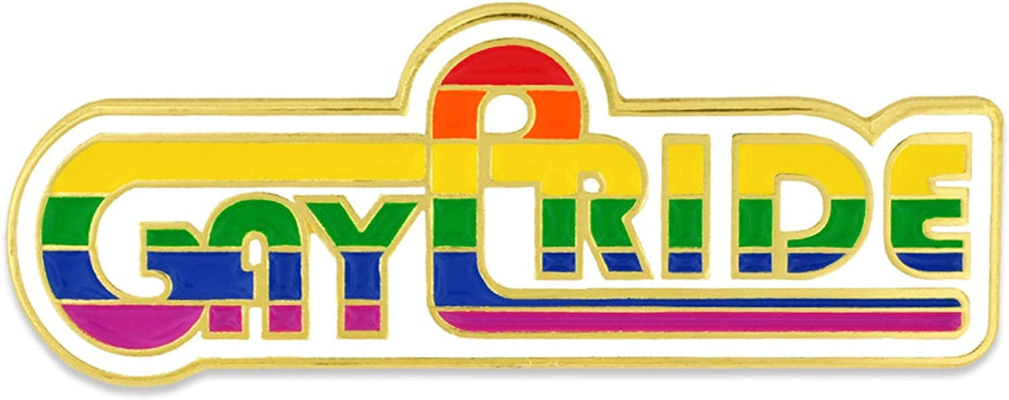 Pinmart Gay Pride LGBT Enamel Lapel Pin Retro Pride Rainbow / 25 Pack