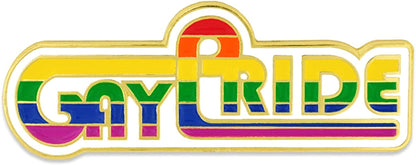 Pinmart Gay Pride LGBT Enamel Lapel Pin Retro Pride Rainbow / 25 Pack