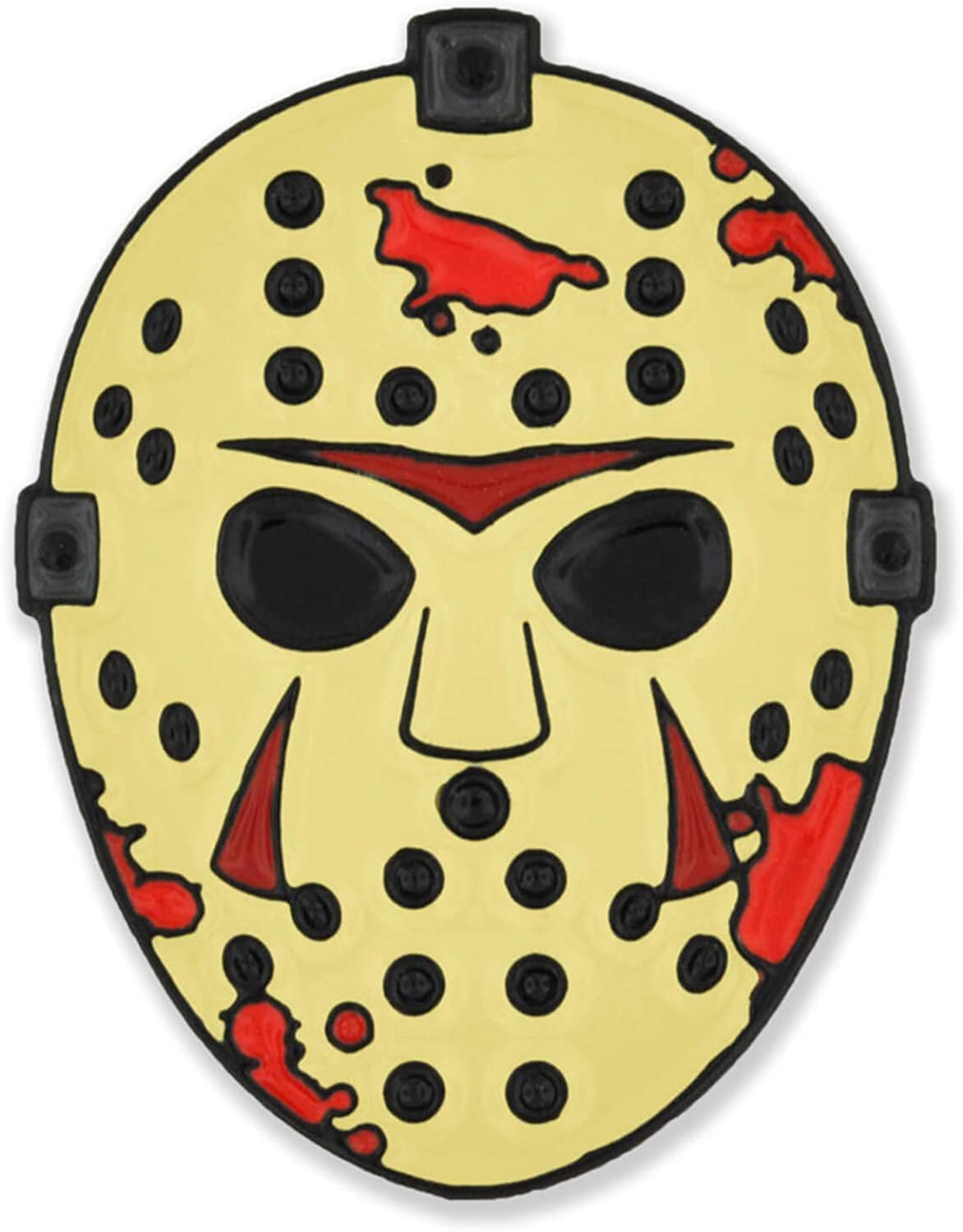 Pinmart Halloween Horror Movie Enamel Lapel Pin Hockey Mask Slasher / 1 Piece