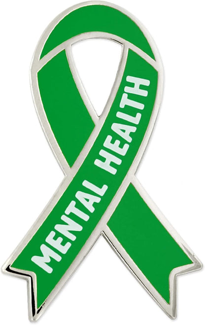 Pinmart Mental Health Awareness Enamel Lapel Pin Mental Health Awareness Ribbon / 5 Pack