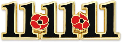 Pinmart Poppy Flower Remembrance Memorial Day Enamel Lapel Pin 11-11-11 / 10 Pack