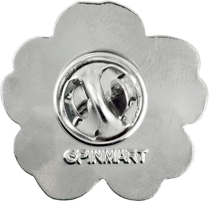 Pinmart Poppy Flower Remembrance Memorial Day Enamel Lapel Pin