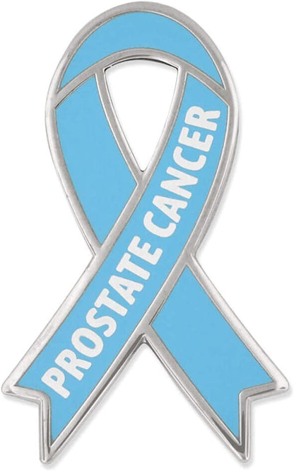 Pinmart Prostate Cancer Light Blue Awareness Ribbon Enamel Lapel Pin 1 Piece
