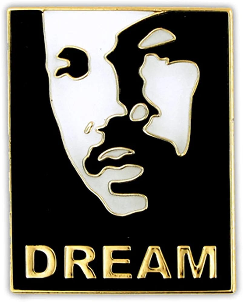 Pinmart'S Equality Lapel Pin Dr. Martin Luther King Black and White / 100 Pack
