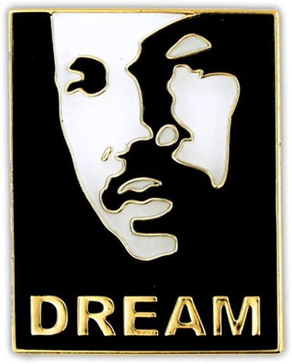 Pinmart'S Equality Lapel Pin Dr. Martin Luther King Black and White / 100 Pack