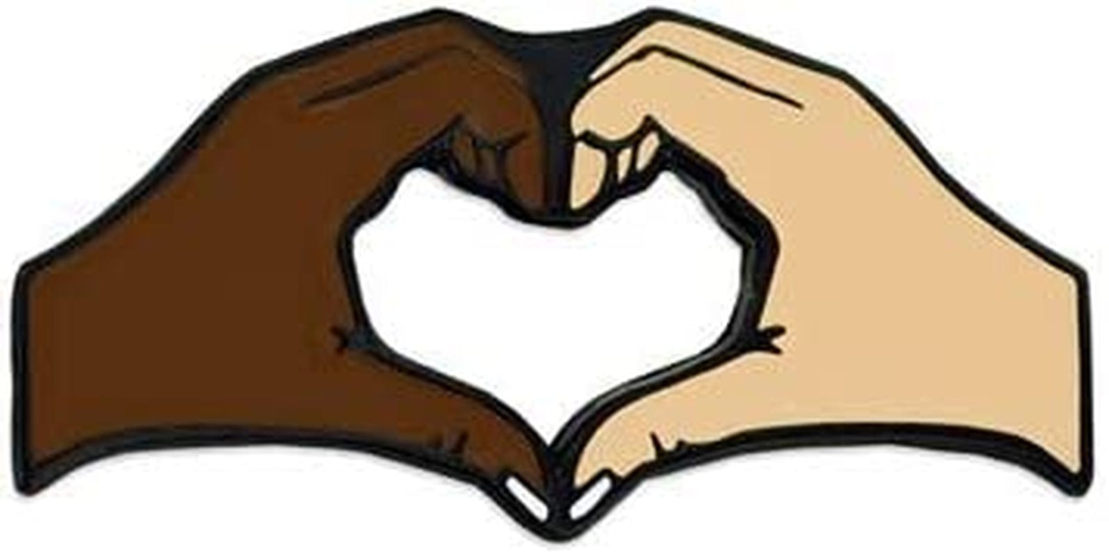 Pinmart'S Equality Lapel Pin Heart Hands / 25 Pack