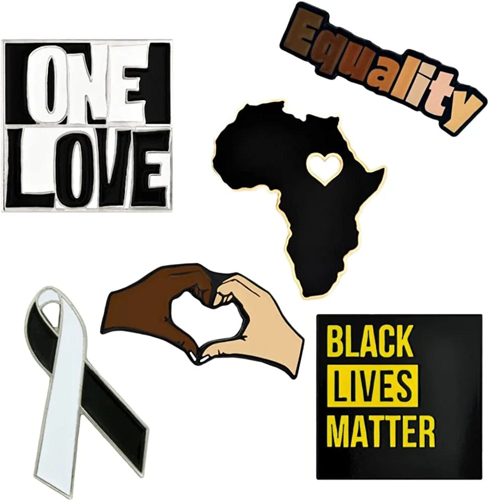 Pinmart'S Equality Lapel Pin Set of 6 Pins / 6pc Pin Set