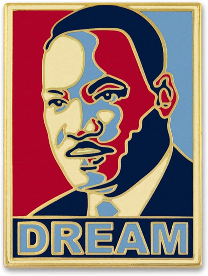 Pinmart'S Equality Lapel Pin Dr. Martin Luther King Color / 1 Piece