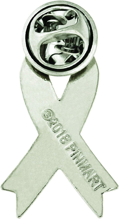Pinmart'S PTSD Teal Awareness Ribbon Enamel Lapel Pin