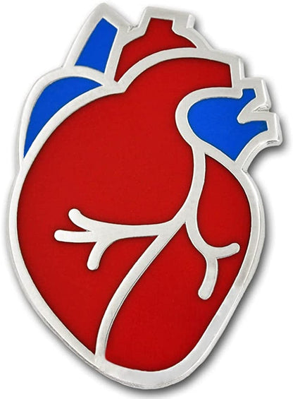 Pinmart the Human Medical Enamel Lapel Pin Heart / 10 Pack