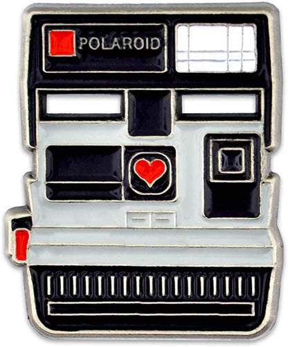 Pinmart Vintage Polaroid Camera Photograhy Trendy Enamel Lapel Pin 5 Pack