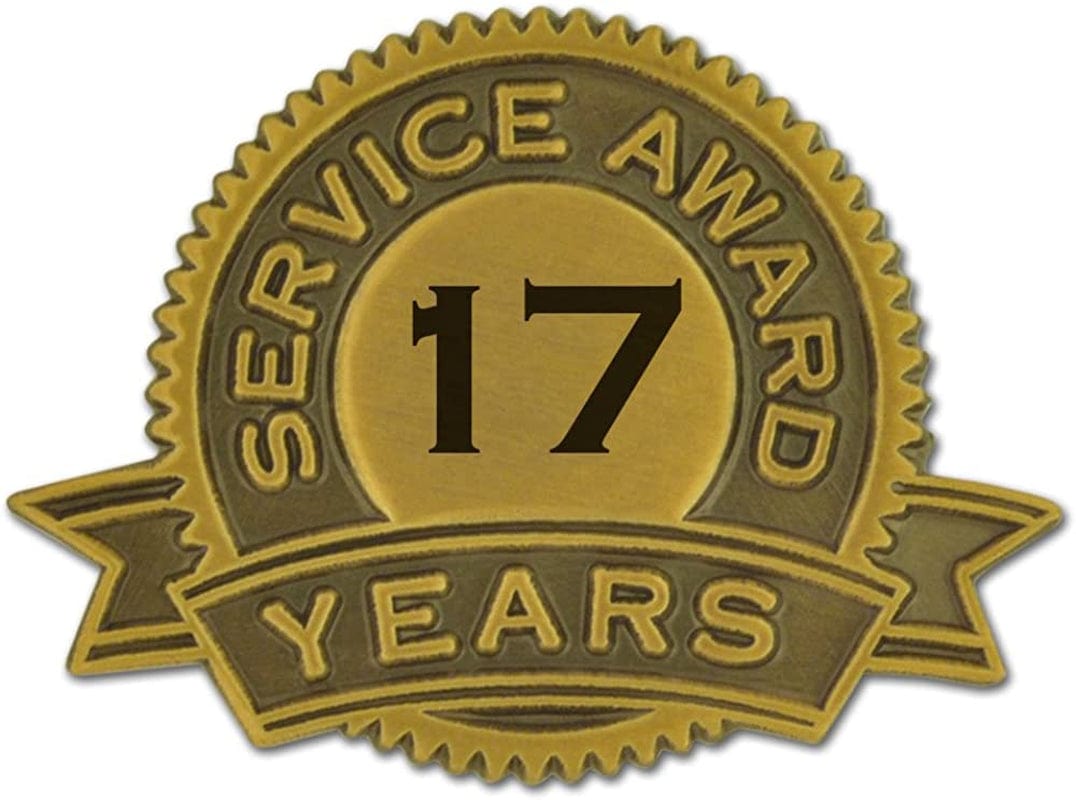 Pinmart Year of Service Award Lapel Pin