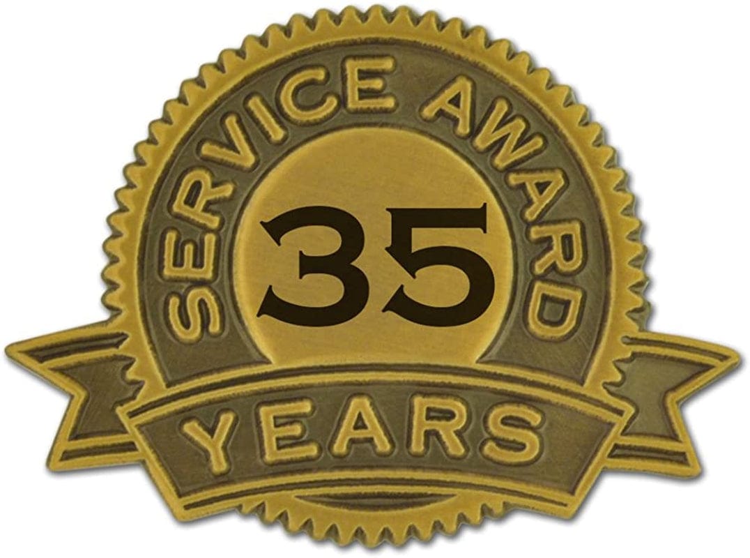 Pinmart Year of Service Award Lapel Pin