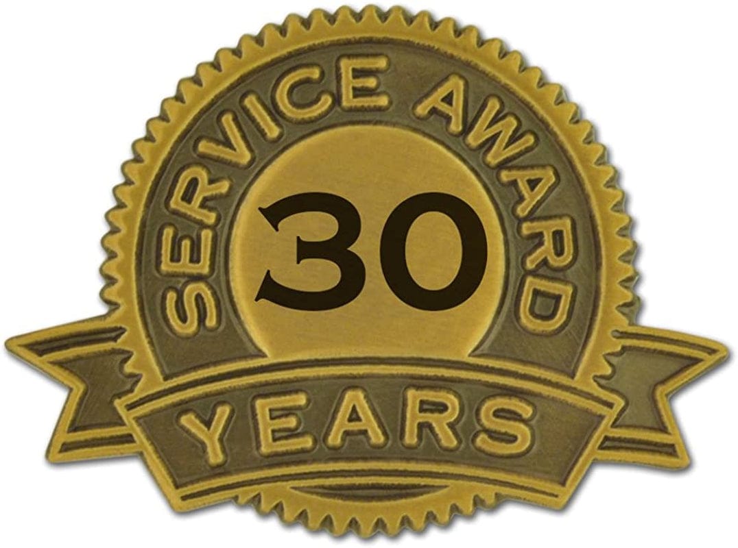 Pinmart Year of Service Award Lapel Pin