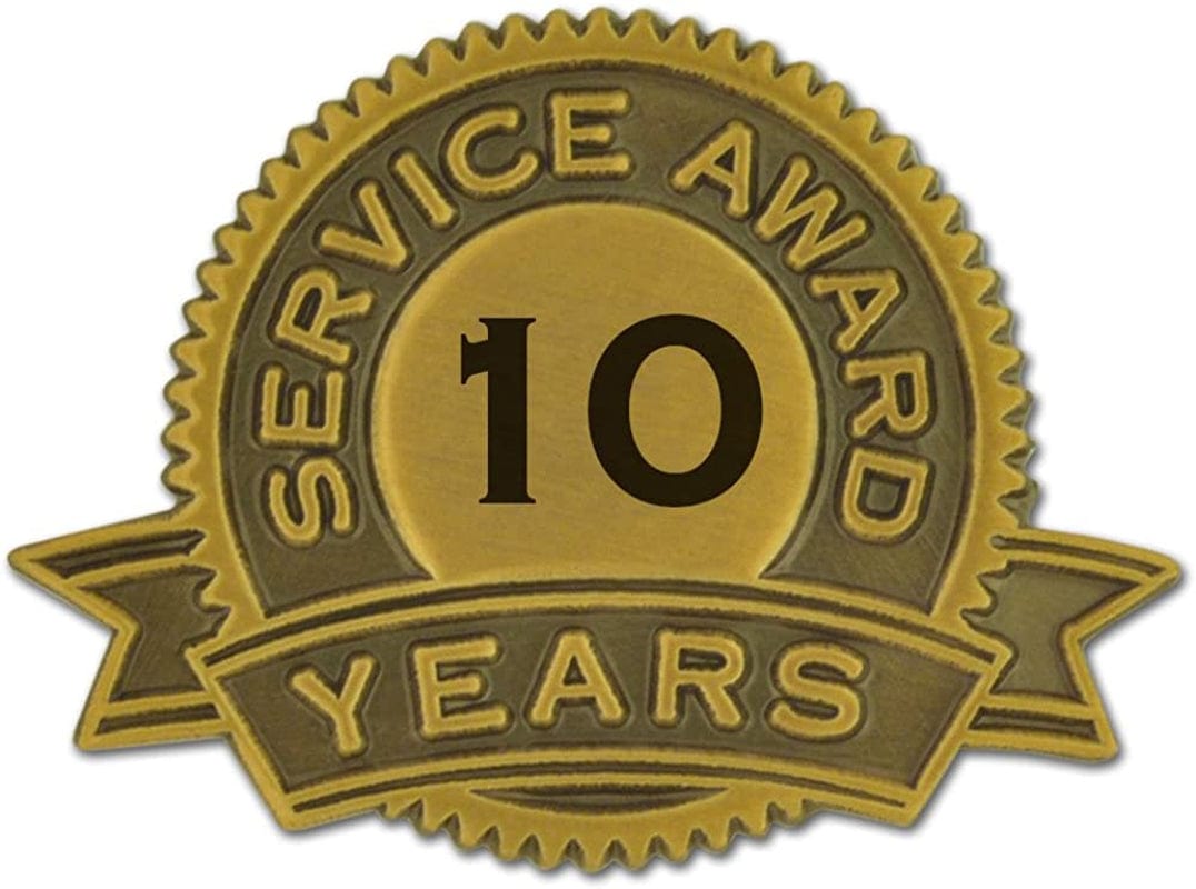 Pinmart Year of Service Award Lapel Pin