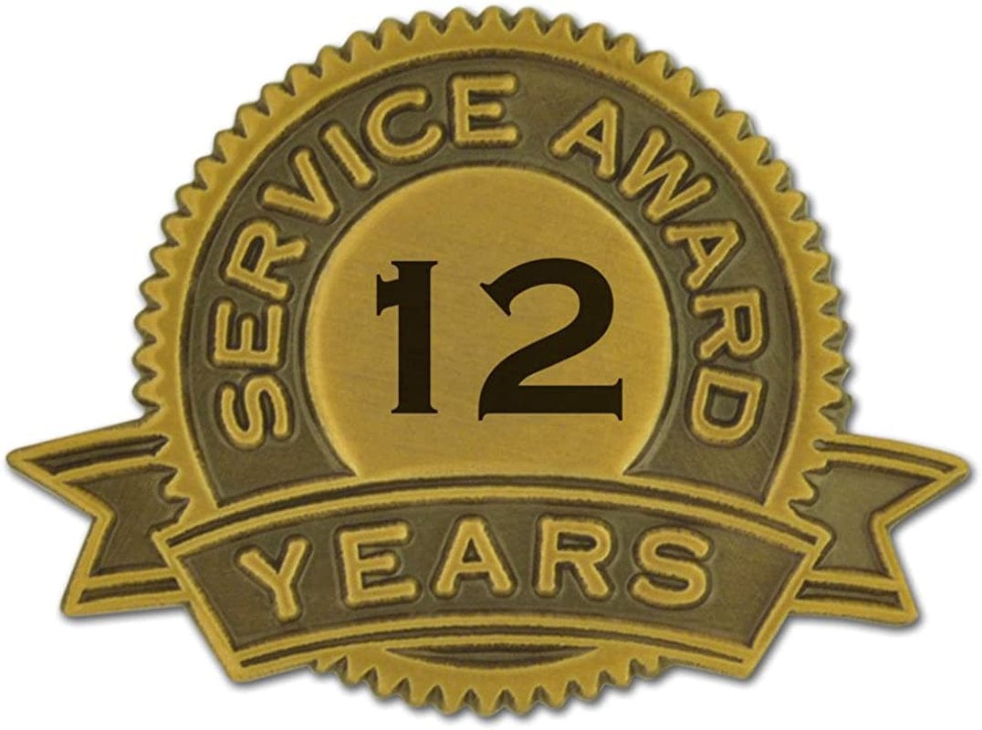 Pinmart Year of Service Award Lapel Pin