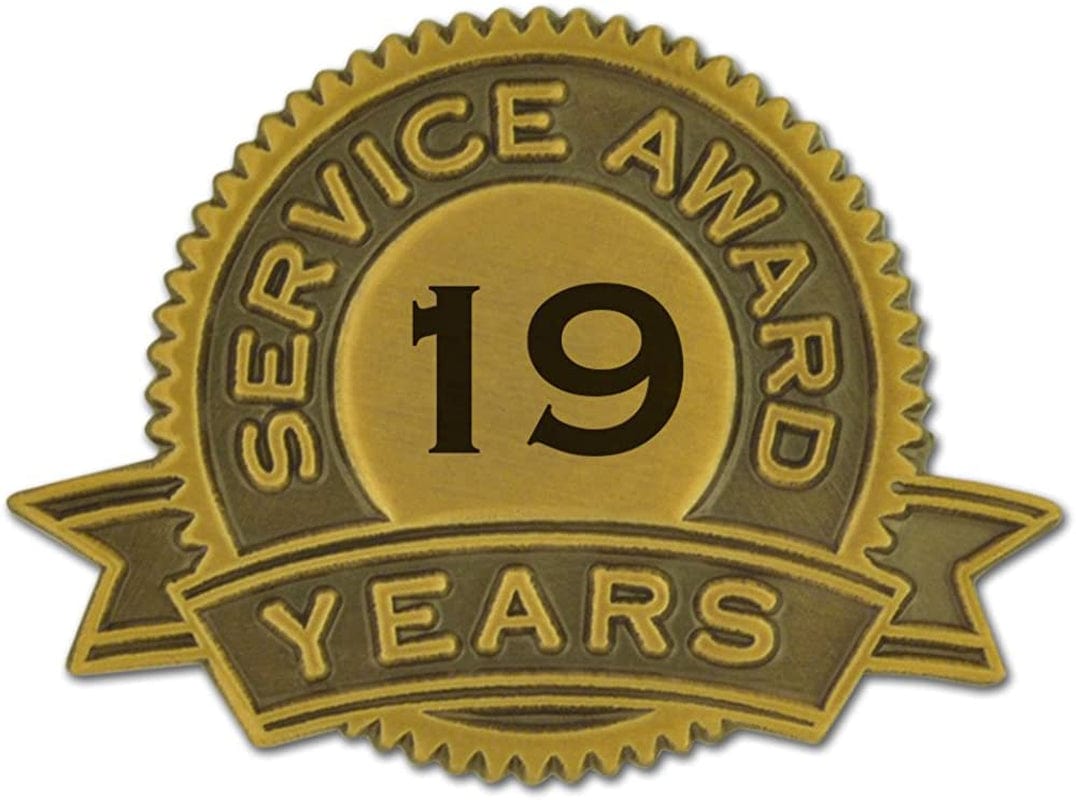 Pinmart Year of Service Award Lapel Pin
