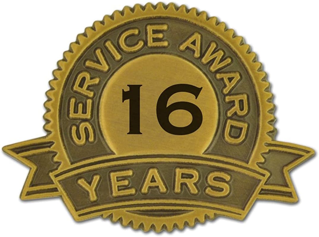 Pinmart Year of Service Award Lapel Pin