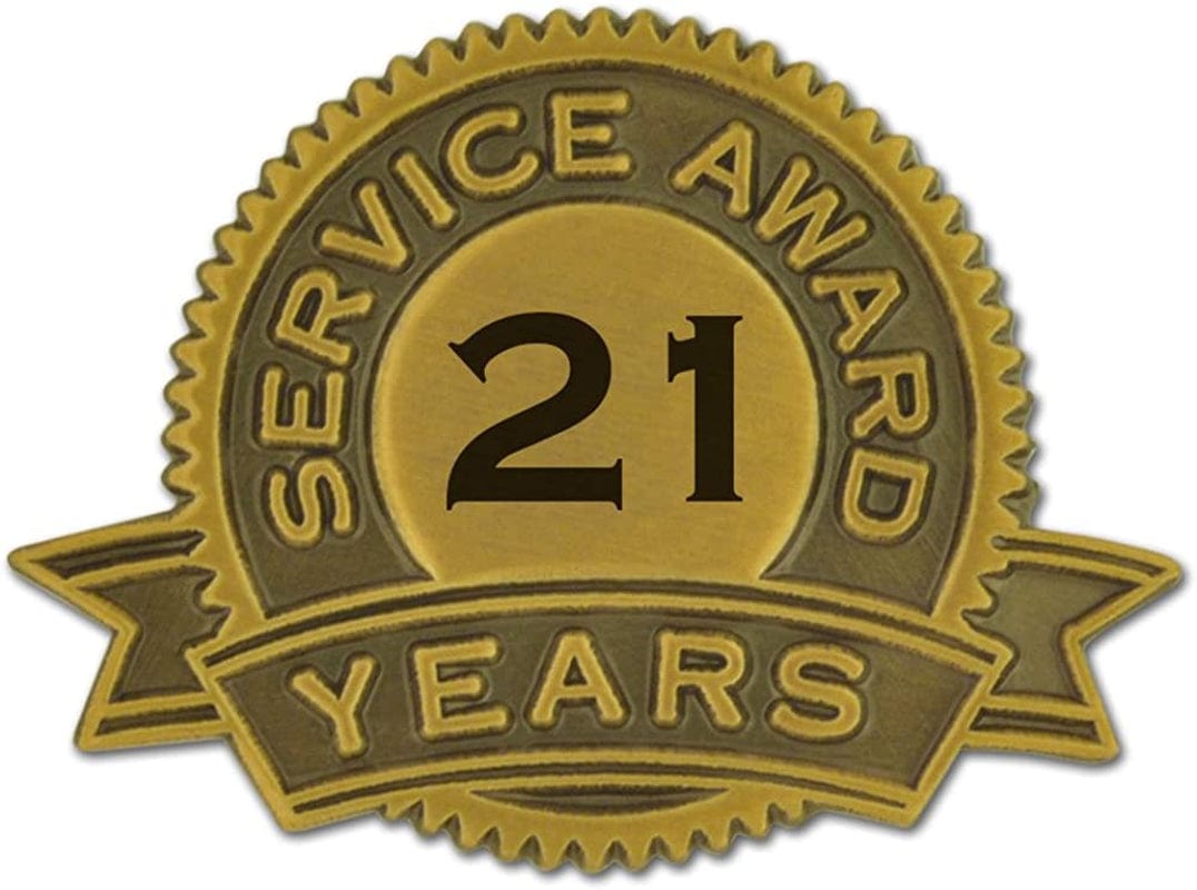 Pinmart Year of Service Award Lapel Pin