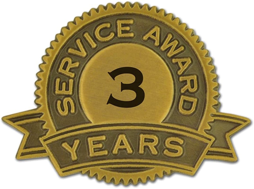 Pinmart Year of Service Award Lapel Pin