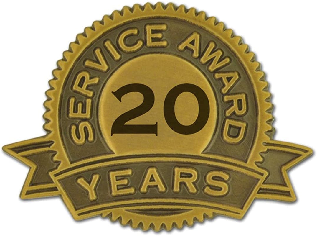 Pinmart Year of Service Award Lapel Pin