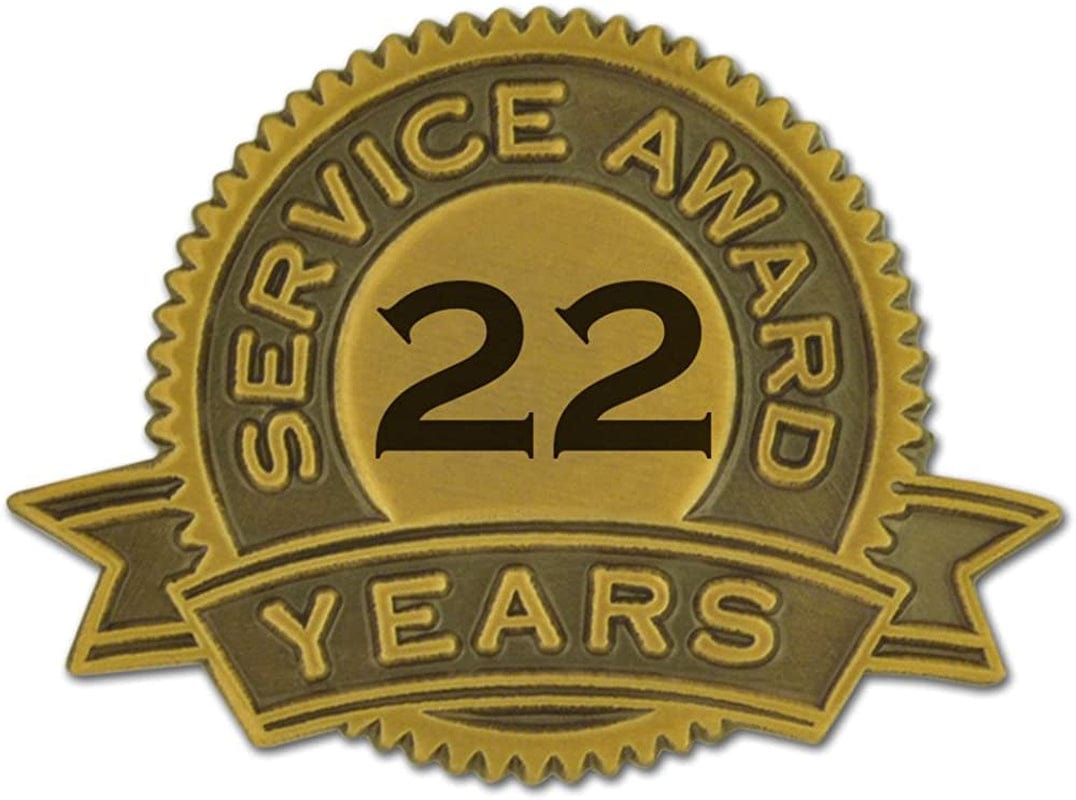 Pinmart Year of Service Award Lapel Pin