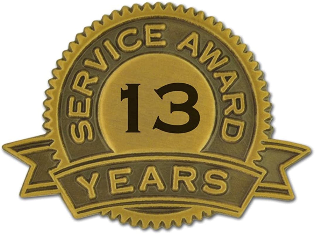 Pinmart Year of Service Award Lapel Pin