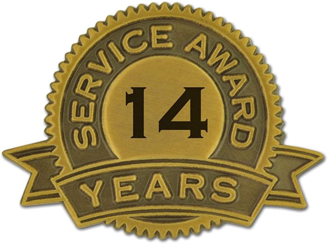 Pinmart Year of Service Award Lapel Pin