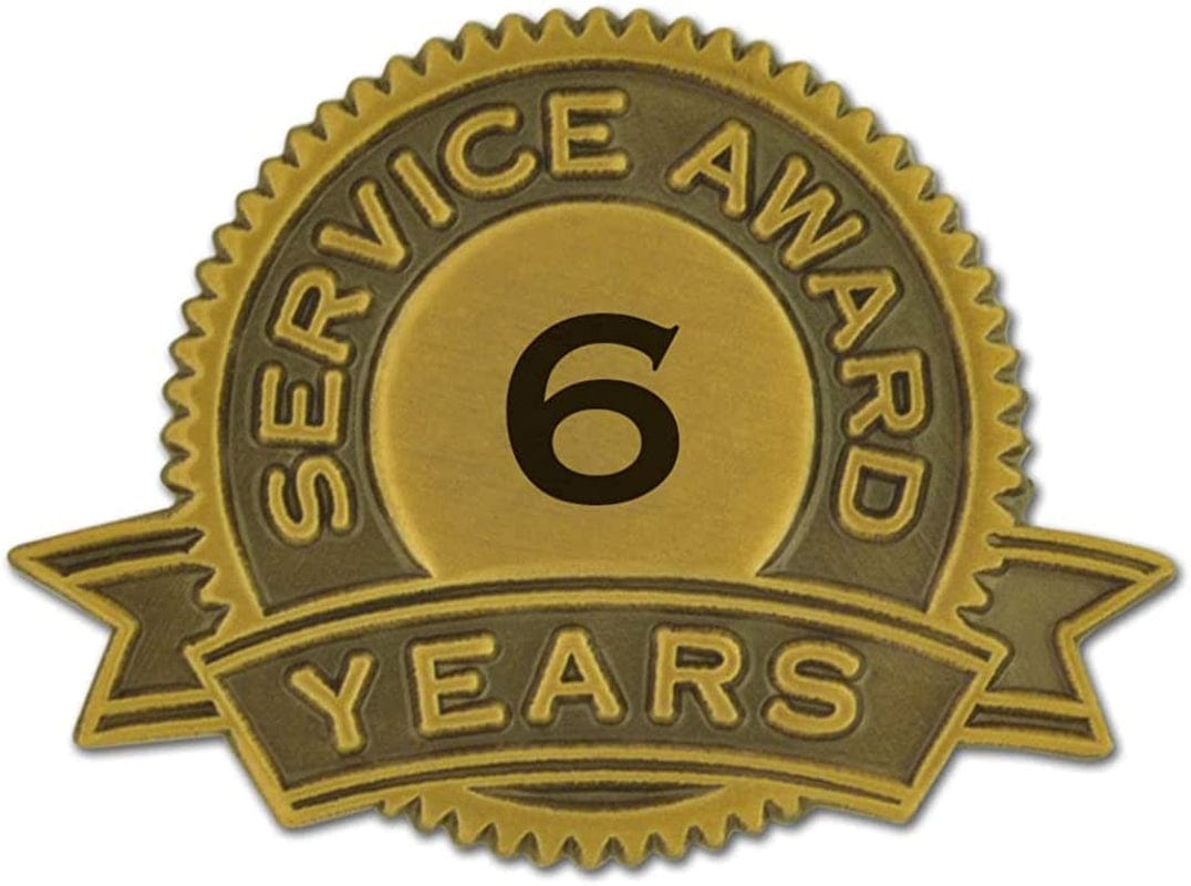 Pinmart Year of Service Award Lapel Pin