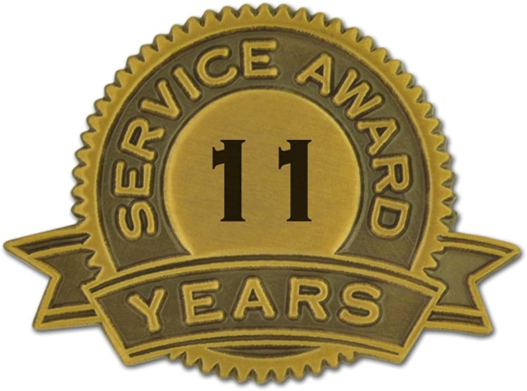 Pinmart Year of Service Award Lapel Pin