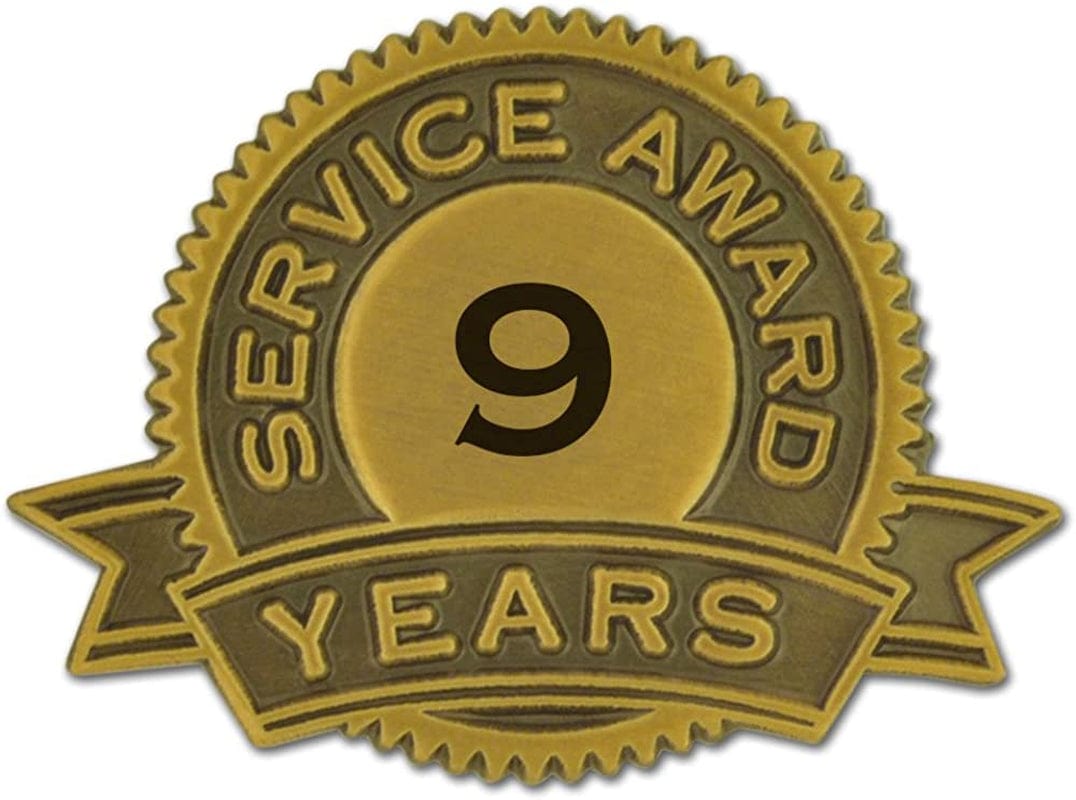 Pinmart Year of Service Award Lapel Pin