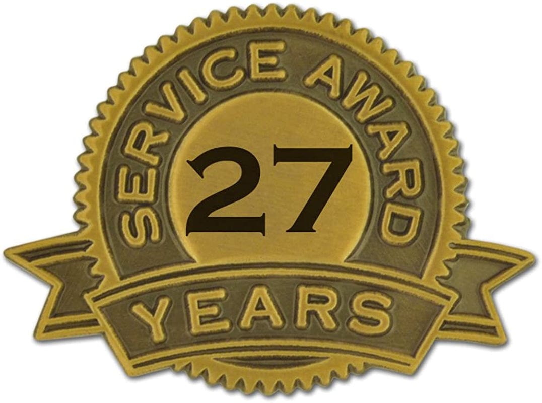 Pinmart Year of Service Award Lapel Pin