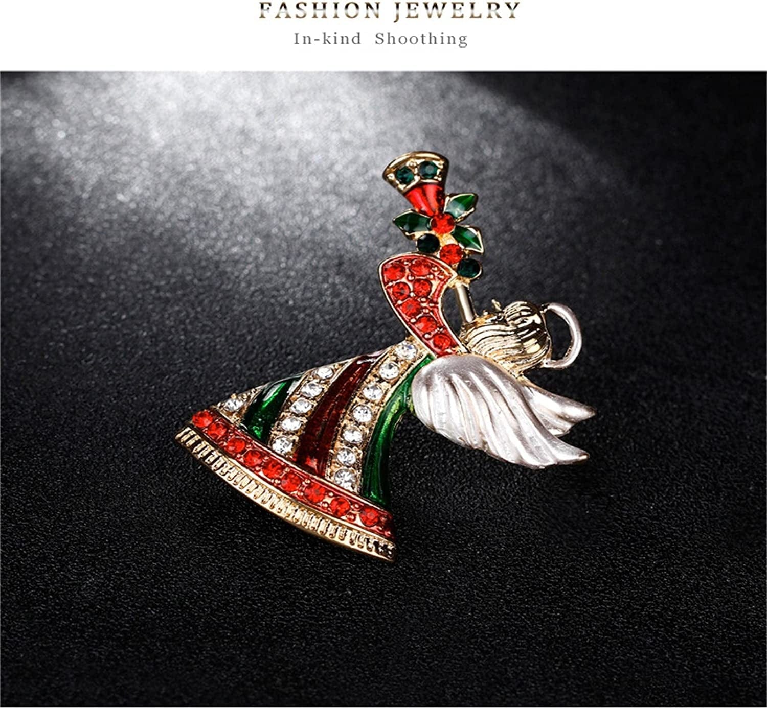 Pins Decorations Brooches Tree Jewelry Christmas Holiday for Women Merry Men Christmas Party Rubber Pin Backs for Lapel (Multicolor, One Size) Multicolor / One Size