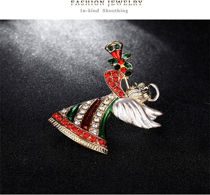 Pins Decorations Brooches Tree Jewelry Christmas Holiday for Women Merry Men Christmas Party Rubber Pin Backs for Lapel (Multicolor, One Size) Multicolor / One Size