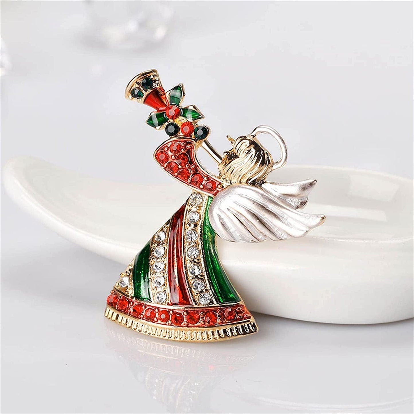 Pins Decorations Brooches Tree Jewelry Christmas Holiday for Women Merry Men Christmas Party Rubber Pin Backs for Lapel (Multicolor, One Size) Multicolor / One Size