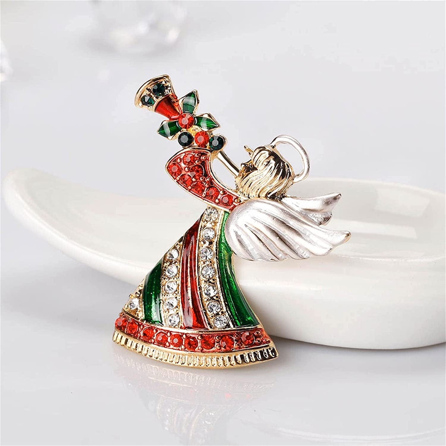 Pins Decorations Brooches Tree Jewelry Christmas Holiday for Women Merry Men Christmas Party Rubber Pin Backs for Lapel (Multicolor, One Size) Multicolor / One Size